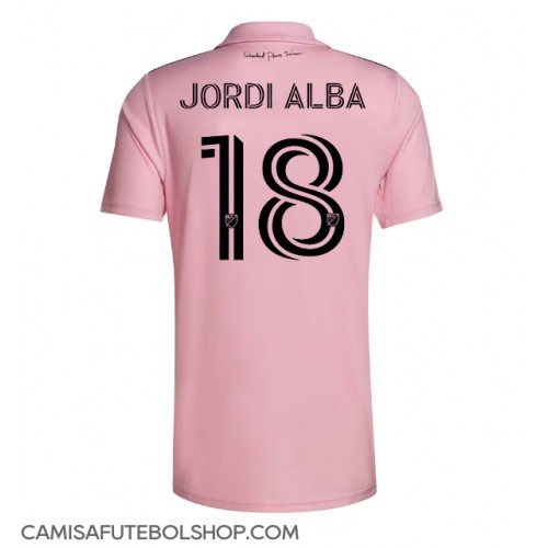 Camisa de time de futebol Inter Miami Jordi Alba #18 Replicas 1º Equipamento 2023-24 Manga Curta